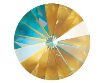 Cristal Swarovski Rivolis, 1122, 14 mm, Ocre Delite, 2 o 6 unidades