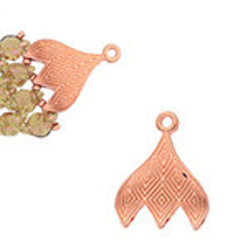 TOURLOS III GemDuo-DiamonDuo Bead Ending 4 Finishes by Cymbal Metal Elements 2Pcs