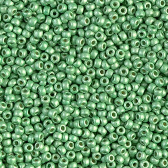 11-4214, Miyuki 22g Duracoat Galvanized Dk Mint Green 11-4214, Miyuki 22g Duracoat Galvanized Dk Mint Green