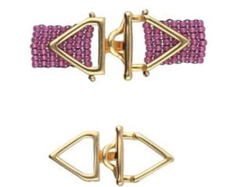 SAMARIA II Cymbal Toggle Clasp for 11/O & Other Seed Beads