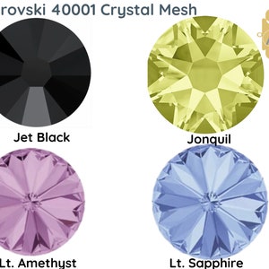 Crystal Mesh, 40001 Crystal Mesh, Strass Mesh, 18 Colors, Not Hot Fix, Sold by the Inch image 4