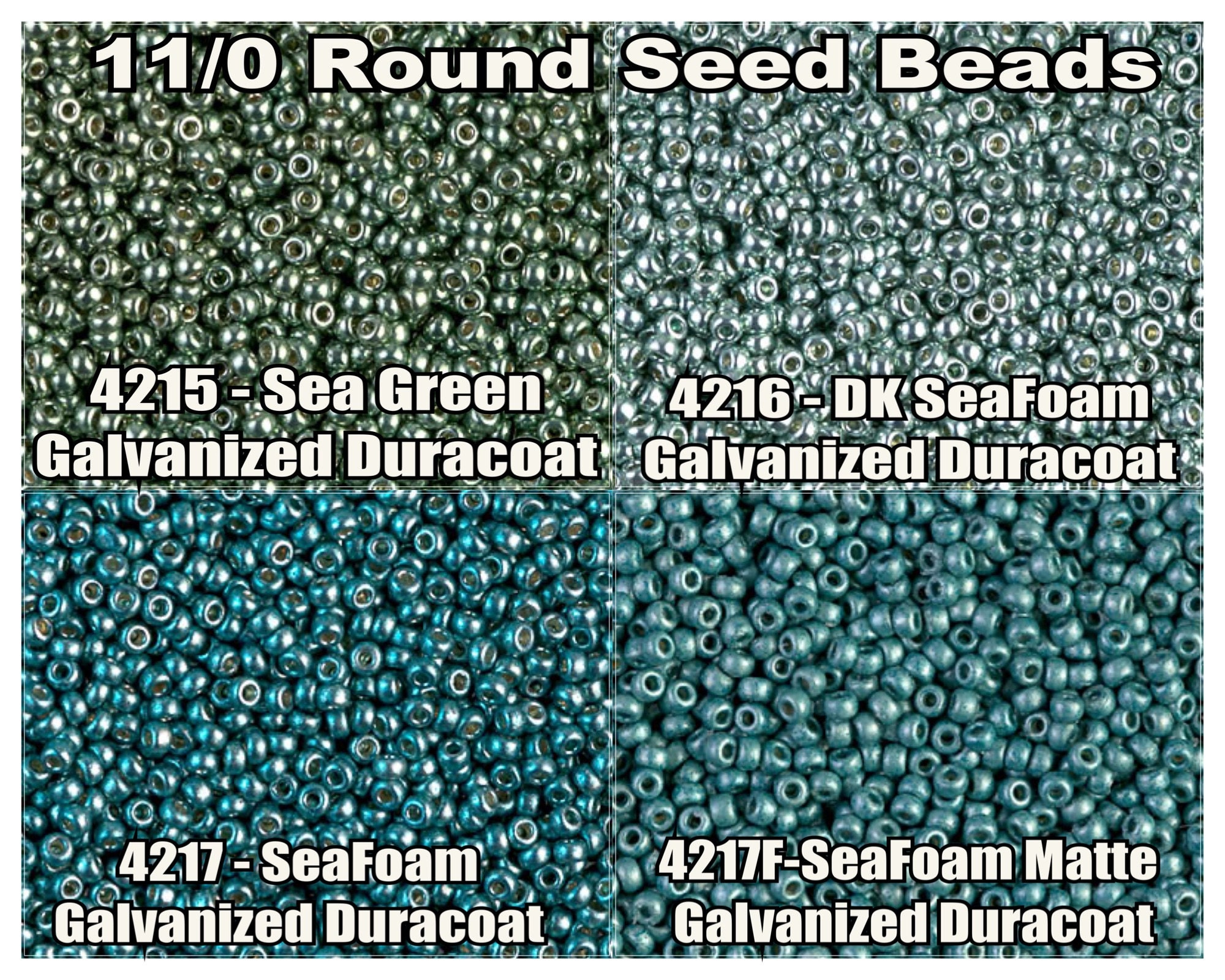 11-4217, Miyuki 22g Duracoat Galvanized Seafoam 11-4217, Miyuki 22g Duracoat Galvanized Seafoam