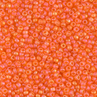 11-138FR, Miyuki 22g Matte Tr Orange AB 11-138FR, Miyuki 22g Matte Tr Orange AB