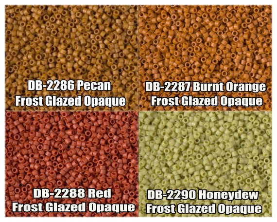 11/0 Miyuki Delica Beads, DB2286, DB2287, DB2288, DB2290 - 5g, 10g