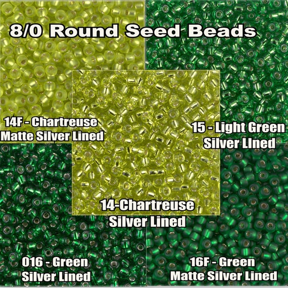 6-14F, Miyuki 20g Silver Lined Chartreuse 6-14F, Miyuki 20g Silver Lined Chartreuse