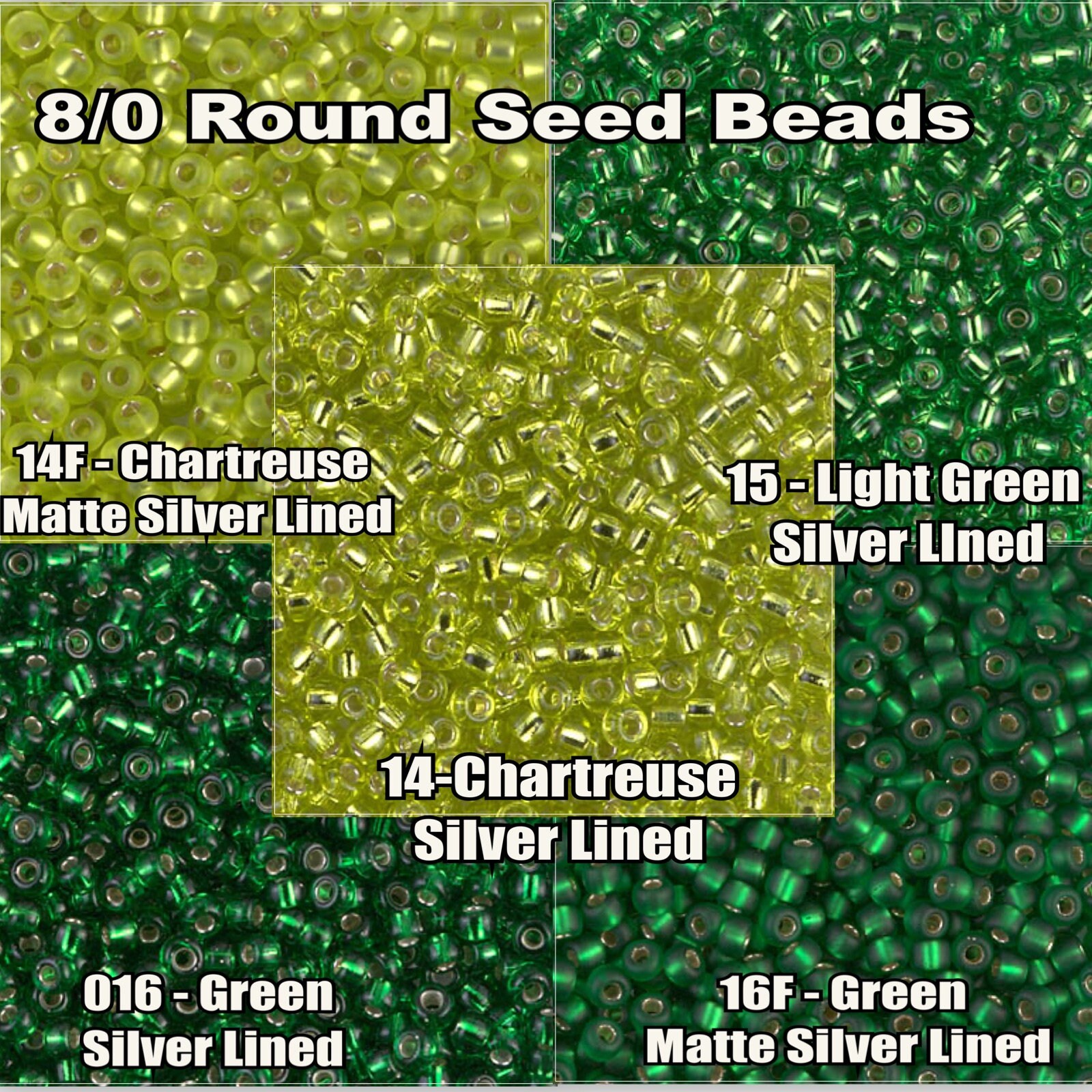 6-14F, Miyuki 20g Silver Lined Chartreuse 6-14F, Miyuki 20g Silver Lined Chartreuse