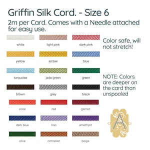 GRIFFIN Silk - Size 6, Thread or Cord