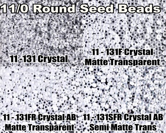 15-131F, Miyuki 8.2g Matte Transparent Crystal 15-131F, Miyuki 8.2g Matte Transparent Crystal