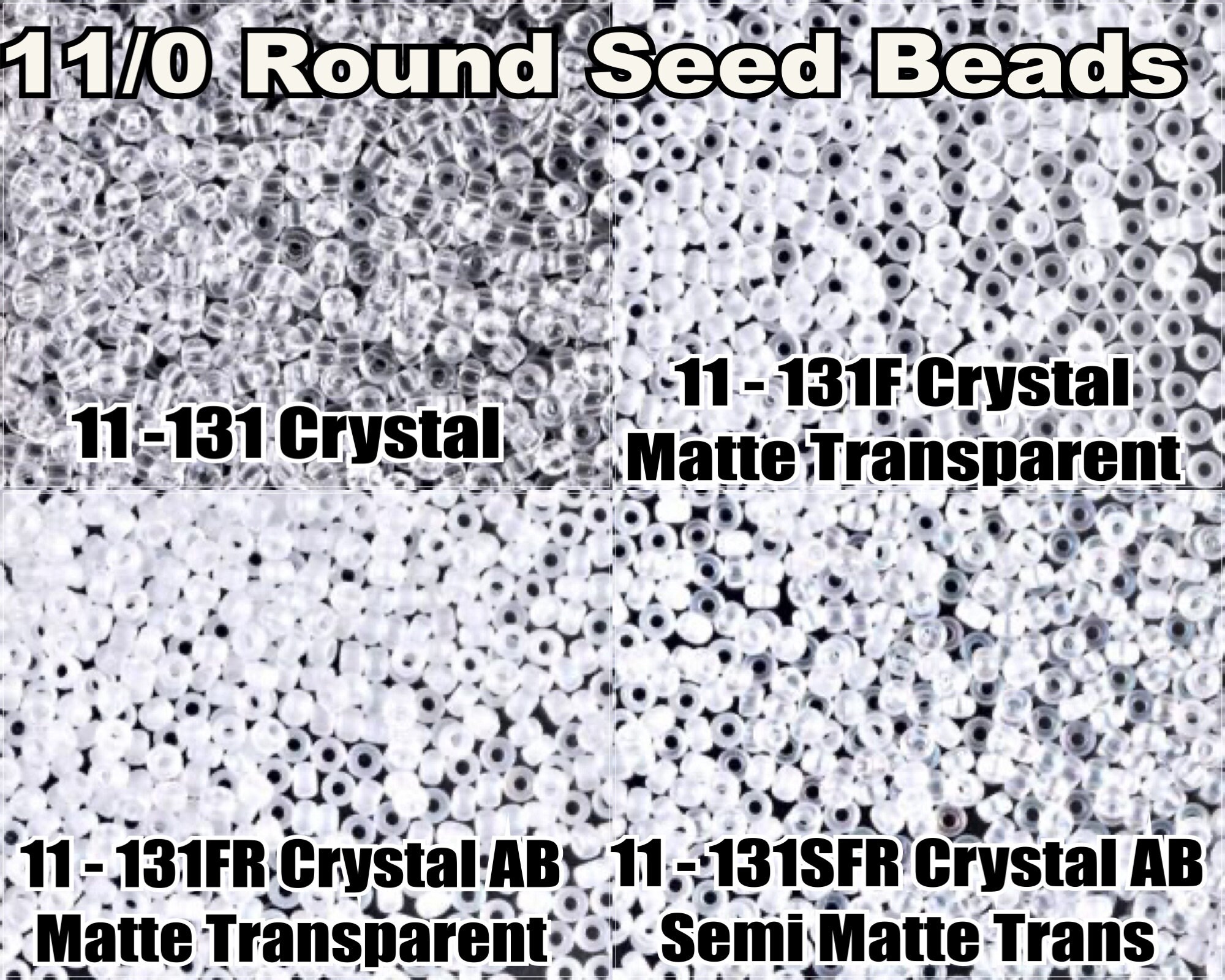 11-131F, Miyuki 22g Matte Tr Crystal 11-131F, Miyuki 22g Matte Tr Crystal