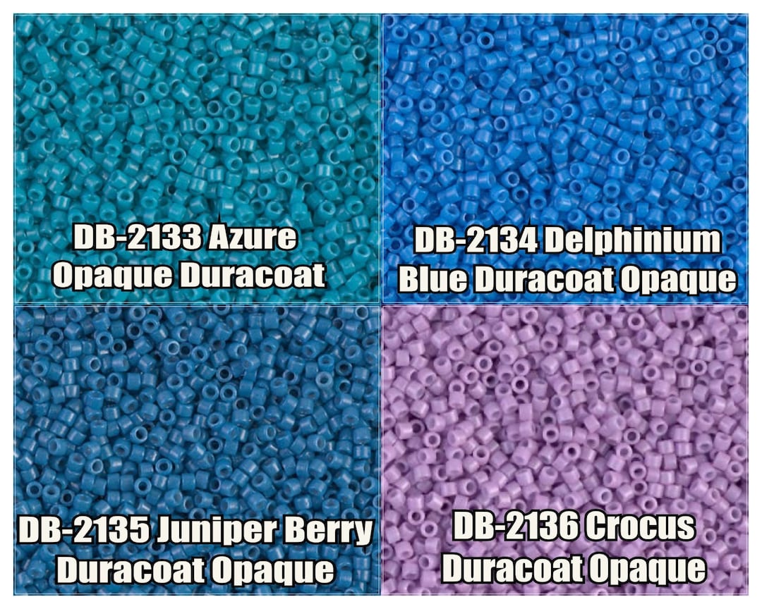 11/0 Miyuki Delica Beads, DB2133, DB2134, DB2135, DB2136 - 5g - Etsy