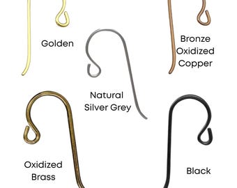 Tierracast Niobium, 2 Pair French Hook Ear Wires, Small Loop, Hypoallergenic