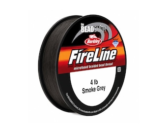 FireLine 4 lb Smoke Grey Braided Beading Thread – 50, 125 or 300 Yards