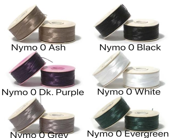 Nymo Beading Thread Size D Turquoise 43933 2 Bobbins Blue Nymo Thread