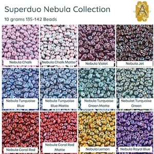 Matte Lemon Nebula - SuperDuo, 2.5x5mm 22g Matte Lemon Nebula - SuperDuo, 2.5x5mm 22g