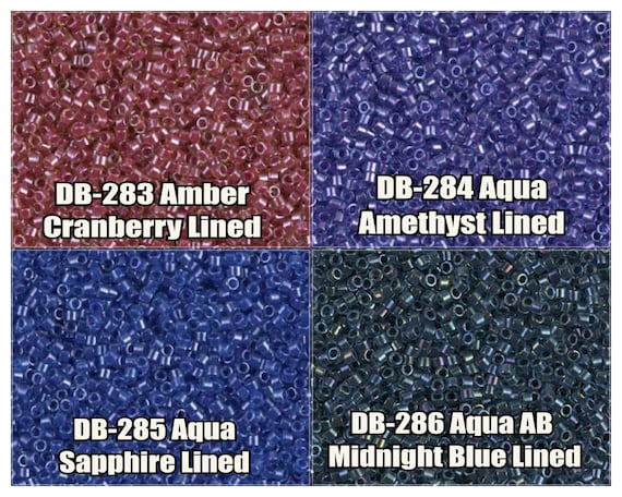 11 0 Miyuki Delica Beads DB283 DB284 DB285 DB286 5g 10g Etsy