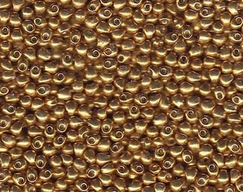 Miyuki Drop Beads 3.4mm, DP-4202, Duracoat Galvanized Gold, 10g