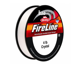 FireLine 4 lb Crystal Braided Beading Thread –50, 125 or 300 Yards