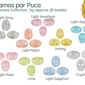 Samos, Cracked Collection - 5g. (approx. 20 Beads), + 2 Free Patterns with Your par Puca Order