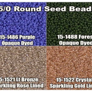 15-1486, Miyuki 8.2g Dyed Opaque Purple 15-1486, Miyuki 8.2g Dyed Opaque Purple