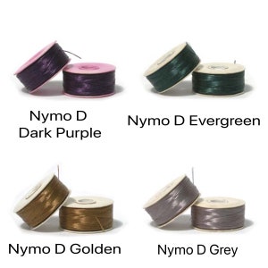 Nymo® Garn Größe D, Unterfaden, 21 Farben, 64m Bild 4