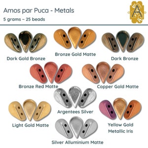 Amos par Puca, 5g, Metals Collection, 9 colors