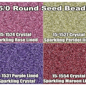 15-1527, Miyuki 8.2g Sparkle Peridot Lined Crystal 15-1527, Miyuki 8.2g Sparkle Peridot Lined Crystal