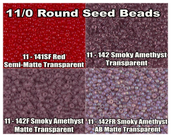 11-142FR, Miyuki 22g Matte Smoky Amethyst AB 11-142FR, Miyuki 22g Matte Smoky Amethyst AB