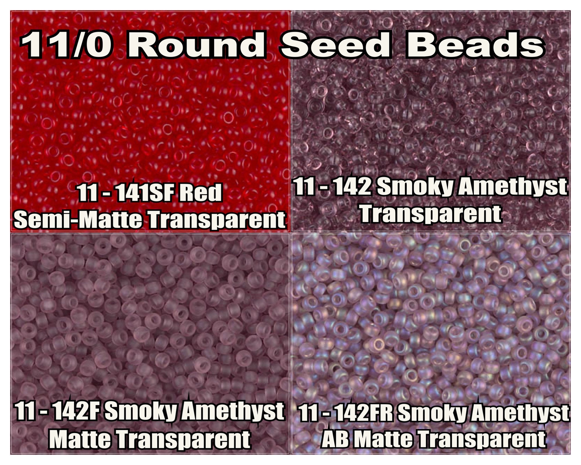 11-142FR, Miyuki 22g Matte Smoky Amethyst AB 11-142FR, Miyuki 22g Matte Smoky Amethyst AB
