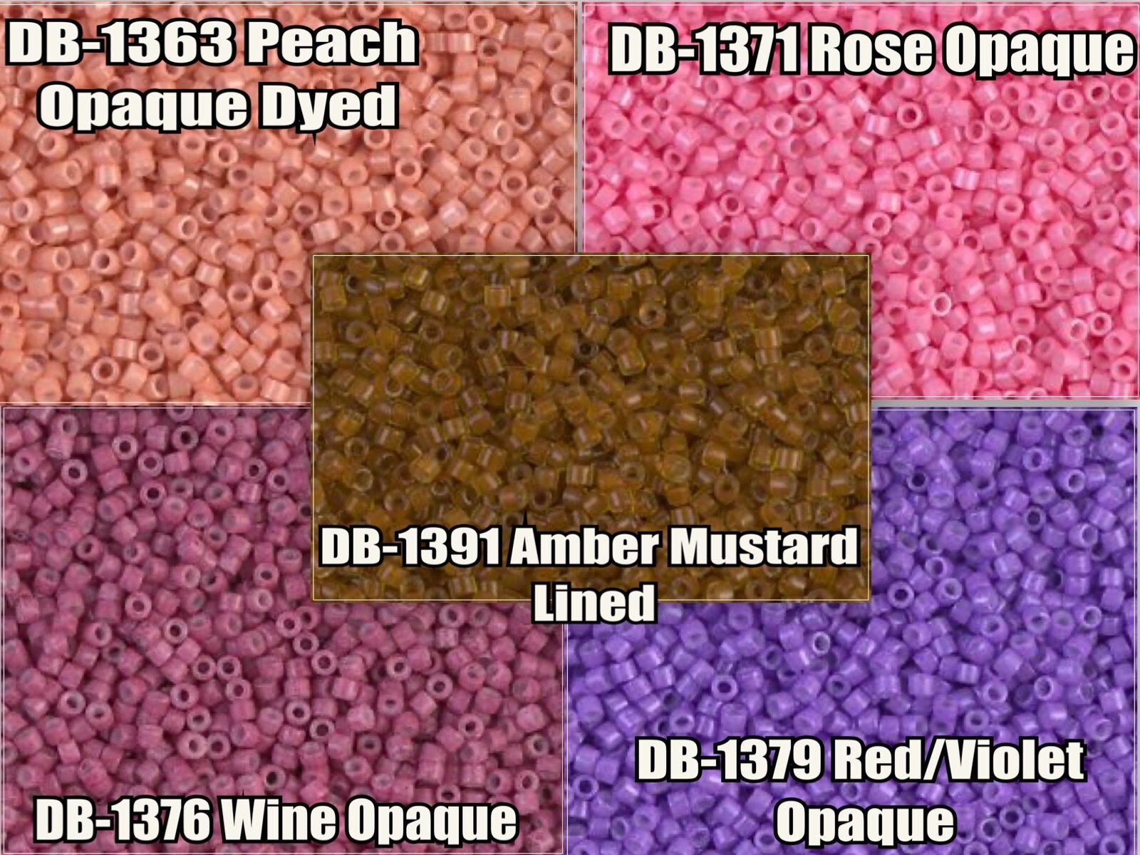 DB00-1379, Miyuki 5.2g Dyed Opaque Red/Violet DB00-1379, Miyuki 5.2g Dyed Opaque Red/Violet