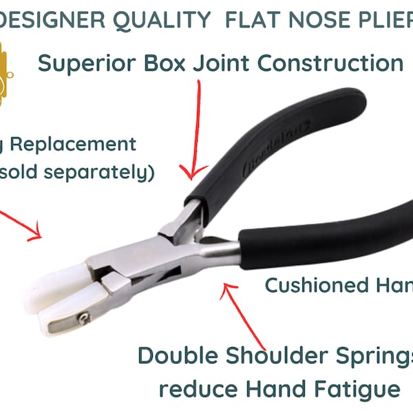 Nylon Jaw FLAT NOSE Pliers, Designer Quality, Superior Construction