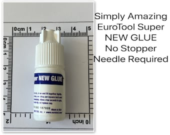 Super New Glue, Adhesive for Beading, Leather, Crystals, Stone, No Needle Stopper