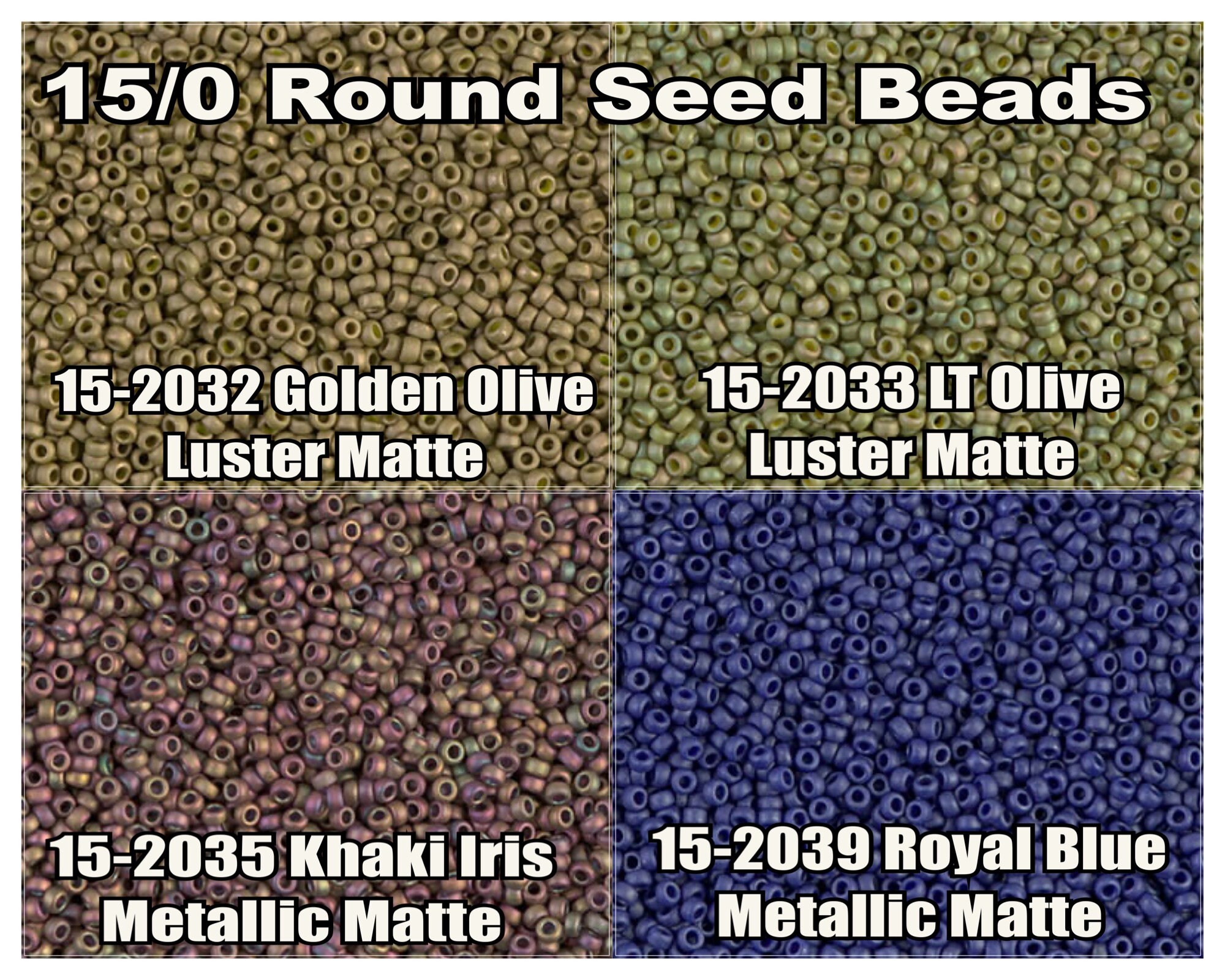 15-2035, Miyuki 8.2g Matte Metallic Khaki Iris 15-2035, Miyuki 8.2g Matte Metallic Khaki Iris