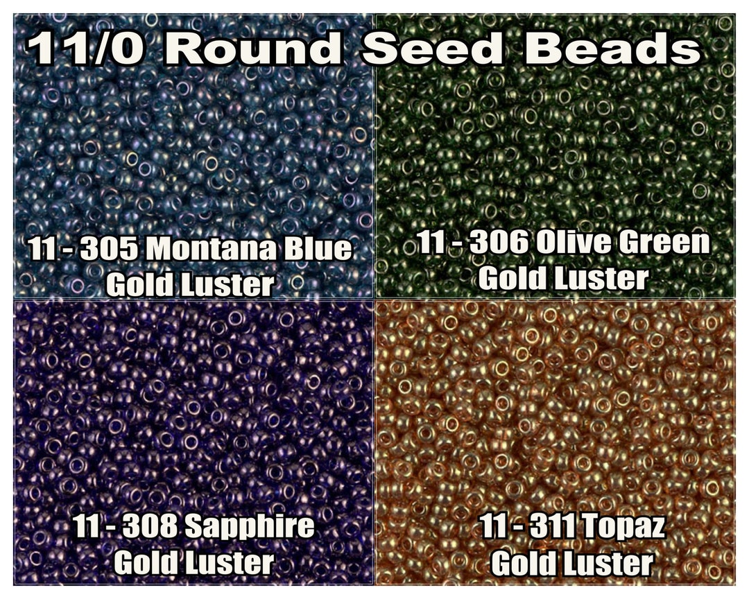 11-305, Miyuki 22g Montana Blue Gold Luster 11-305, Miyuki 22g Montana Blue Gold Luster