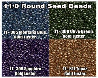 11-305, Miyuki 22g Montana Blue Gold Luster 11-305, Miyuki 22g Montana Blue Gold Luster