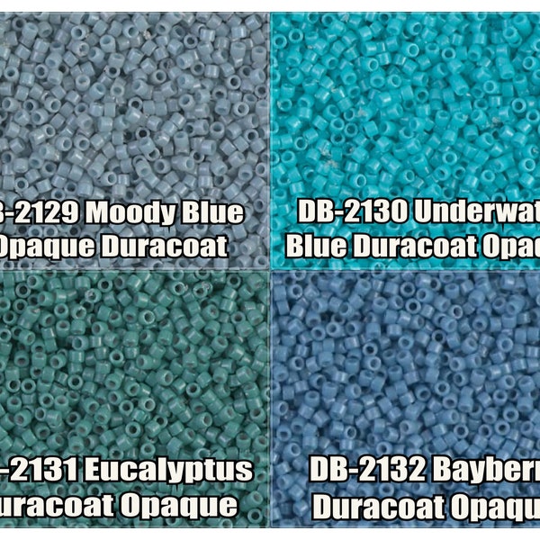 11/0 Miyuki Delica beads, DB2129, DB2130, DB2131, DB2132 - 5g, 10g