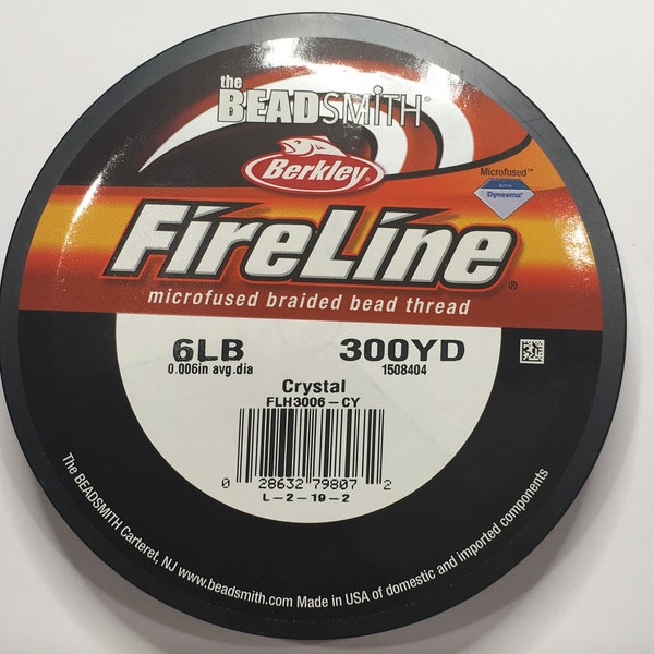 6 lb 125 or 300 yd Crystal FIRELINE