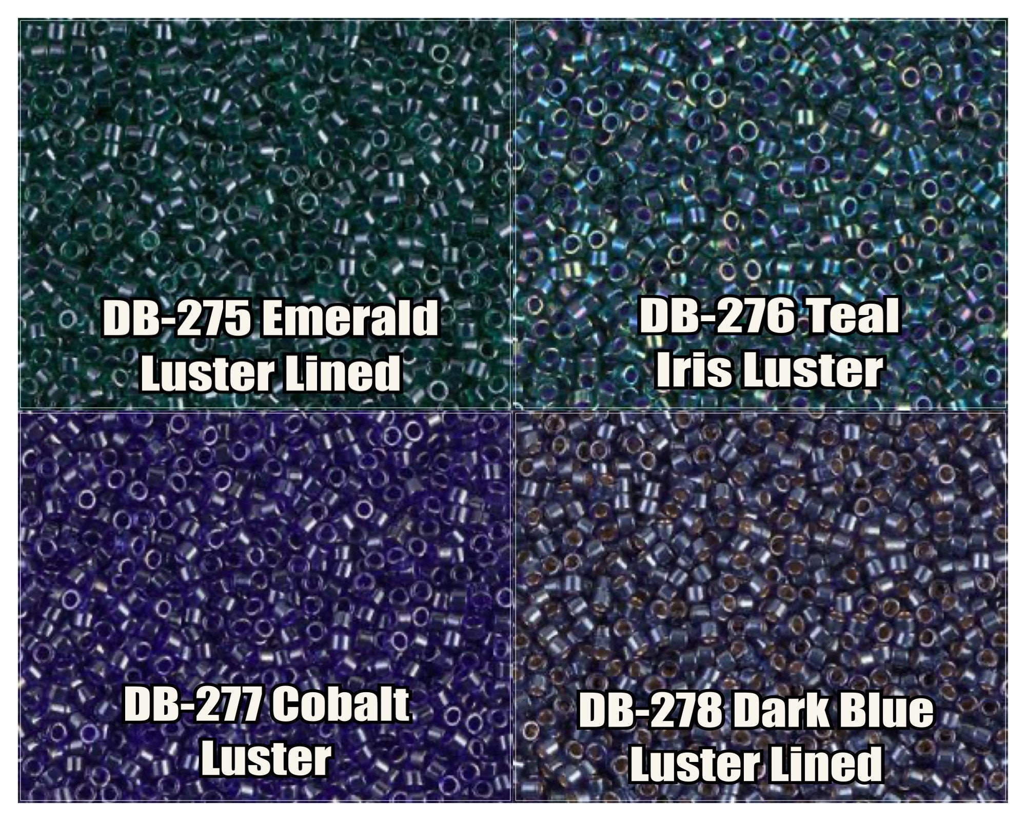 11 0 Miyuki Delica Beads DB275 DB276 DB277 DB278 5g 10g