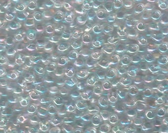 Miyuki Drop Beads 3.4mm, DP-250, Crystal AB, 10g