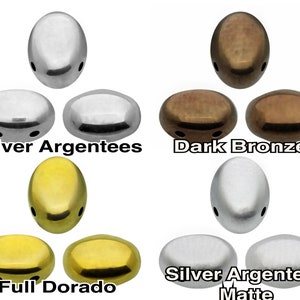 Samos® par Puca® 5g. ~20 count + Free Pattern - Silver Argentees, Dark Bronze, Silver Argentees Matte, Full Dorado