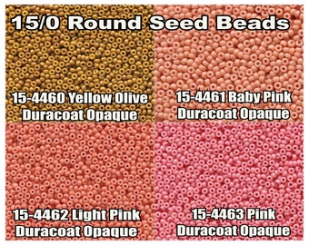 15-4463, Miyuki 8.2g Duracoat Opaque Dyed Pink 15-4463, Miyuki 8.2g Duracoat Opaque Dyed Pink