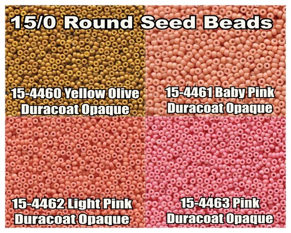15-4463, Miyuki 8.2g Duracoat Opaque Dyed Pink 15-4463, Miyuki 8.2g Duracoat Opaque Dyed Pink