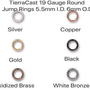 Best Jump Rings! TierraCast, 19 Gauge, Open, 20 or 100 Pcs, 6 Finishes