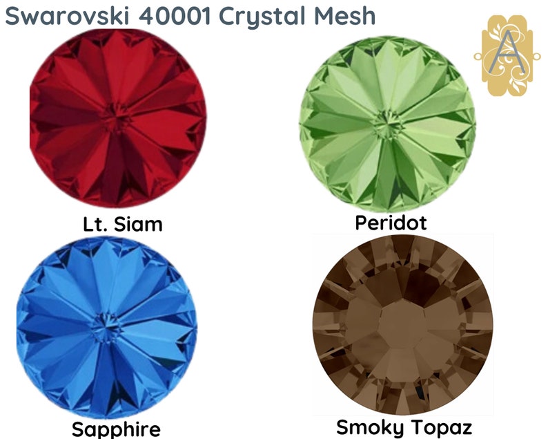 Crystal Mesh, 40001 Crystal Mesh, Strass Mesh, 18 Colors, Not Hot Fix, Sold by the Inch image 5