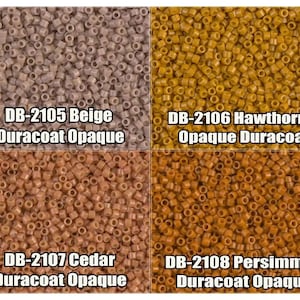 11/0 Miyuki Delica beads, DB2105, DB2106, DB2107, DB2108 - 5g