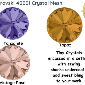 Crystal Mesh, 40001 Crystal Mesh, Strass Mesh, 18 Colors, Not Hot Fix, Sold by the Inch image 7