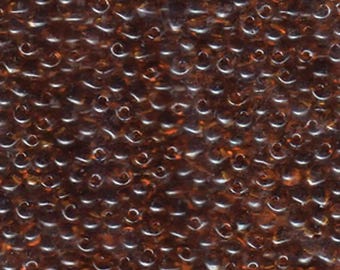 Miyuki Drop Beads 3.4mm, DP-0134, Transparent Dark Topaz, 10g