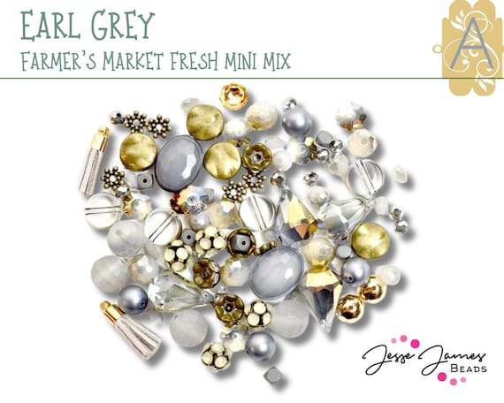 Farmers Market Fresh Earl Grey Mini Mix by Jesse James Beads