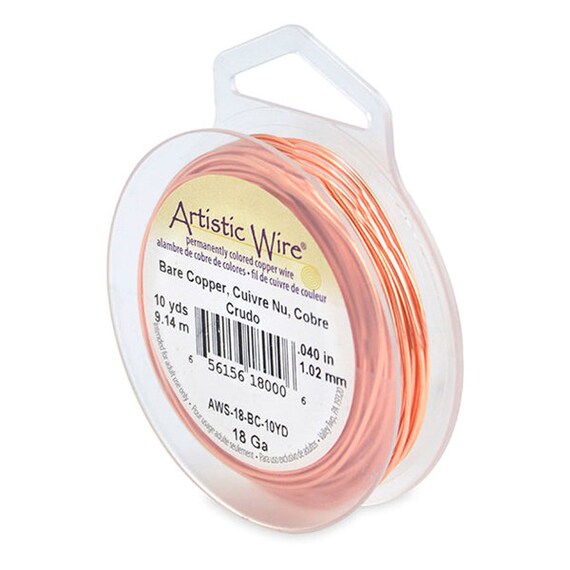 Artistic Wire, Copper Craft Wire 20 Gauge Thick, Tarnish Resistant Natural  Copper (6 Yard Spool) 
