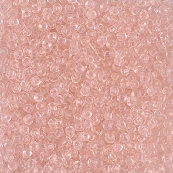 11-155F, Miyuki 22g Matte Transparent Tea Rose 11-155F, Miyuki 22g Matte Transparent Tea Rose
