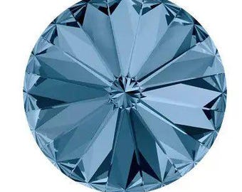 Swarovski Crystal Rivolis, 1122, 14mm, Montana